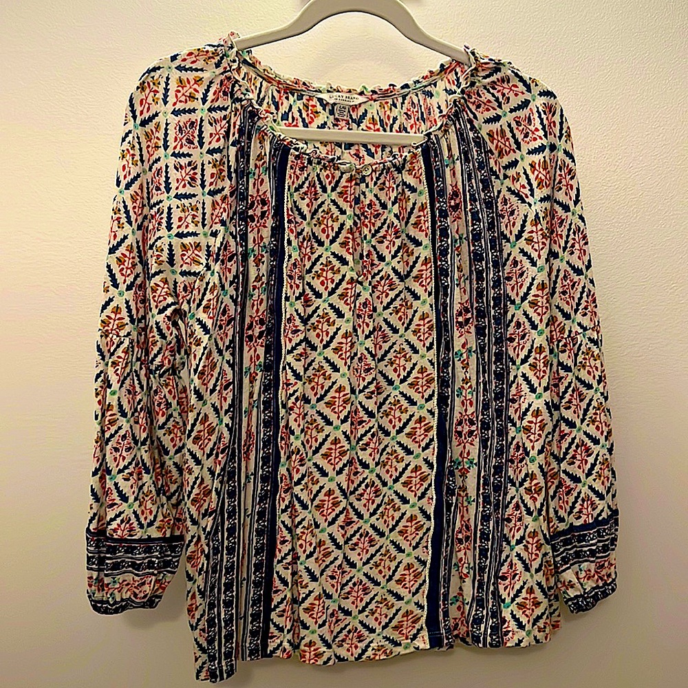 Lucky Brand: Cotton blouse, great colors!